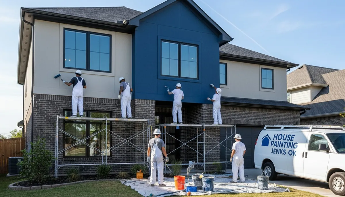 Professional exterior house painting service in Tulsa OK by local painting contractors
